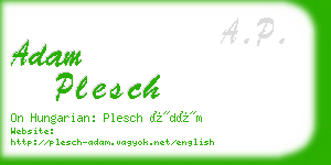 adam plesch business card